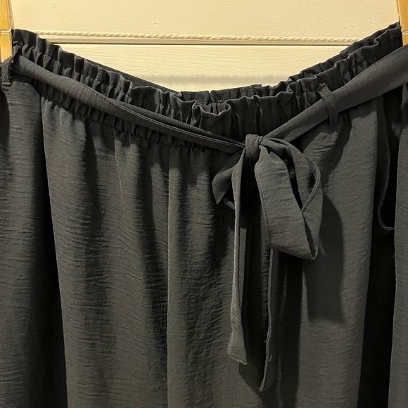 🖤LILY MORGAN – Black Baggies with Tie Waist – Size 2X - Picture 8 of 11